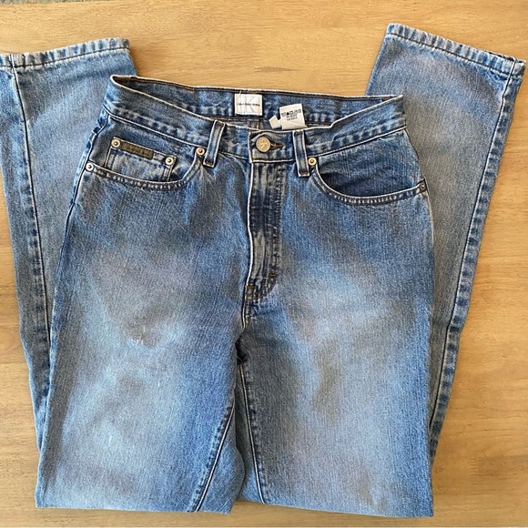 VTG 90s Ck Calvin Klein High Waisted Straight Leg Jeans | 26 - Picture 5 of 13